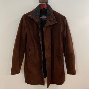 Suede Sherpa Lined Jacket